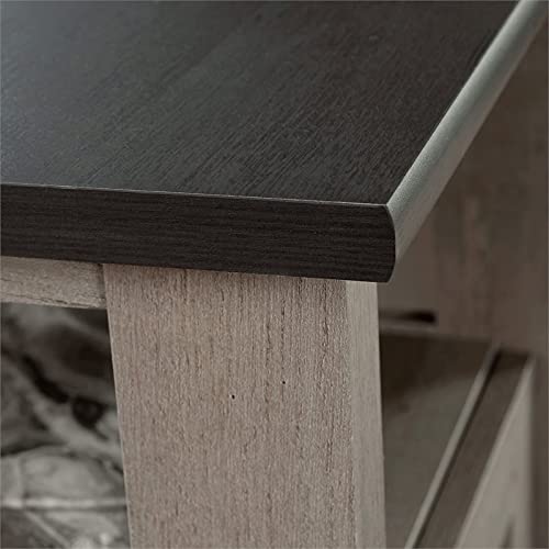 Sauder August Hill L-Shaped Home Office Desk, L: 59.06" x W: 58.74" x H: 29.25", Mystic Oak finish Sauder