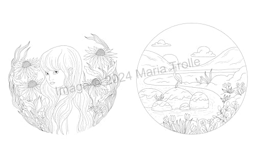 Shooting Star: Coloring Book (Maria Trolle) WoodArtSupply