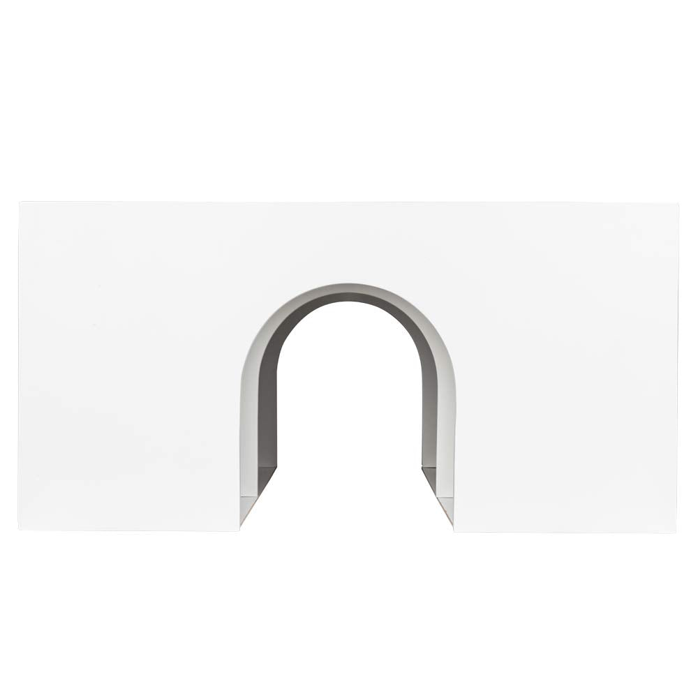 Bonnlo Pedestal Sink Storage Cabinet with 2 Doors Traditional Under Sink Cabinet Bathroom Space Saver Organizer with Adjustable Shelf White 3 5/8" W x 11 7/16" D x 23 5/8" H Bonnlo