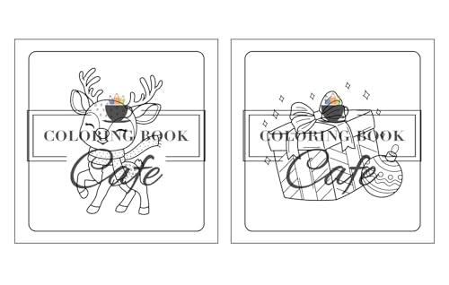 Cute Christmas: Bold and Easy Coloring Book for Adults and Teens Featuring Adorable Christmas Designs for Stress Relief and Relaxation WoodArtSupply