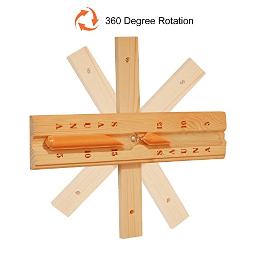 amocane Sauna 15 Minute Hourglass Sand Timer, Sauna Accessories Wooden Rotatable Timer for Infrared & Steam & Barrel Sauna (Hemlock Wood) amocane