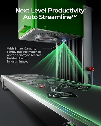 xTool F1 Ultra 20W Fiber & Diode Dual Laser Engraver, 10000mm/s Ultra Fast Laser Engraver and Cutter Machine for Jewelry, Metal, Wood, with Smart Camera, Auto Streamline, 3D Engraving Machine xTool