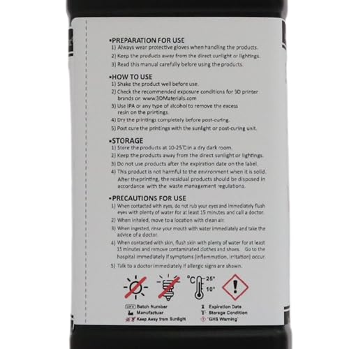 SuperElastic 3D Printer Resin, Softness 60A Simulating Soft Silicone, Made in Korea by 3DMaterials (500g, Clear) 3DMaterials