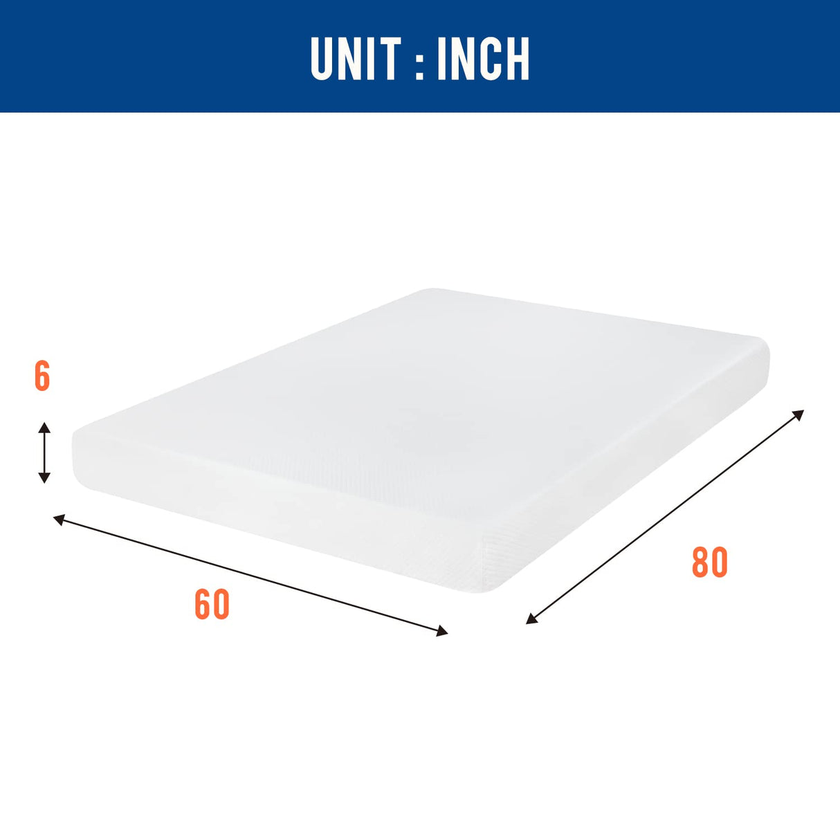 Queen Mattress 6 inch Gel Memory Foam Mattress Queen Mattresses Medium Firm Mattresses for Cool Sleep Relieving Pressure Relief CertiPUR-US Certified Mattress in a Box FDW