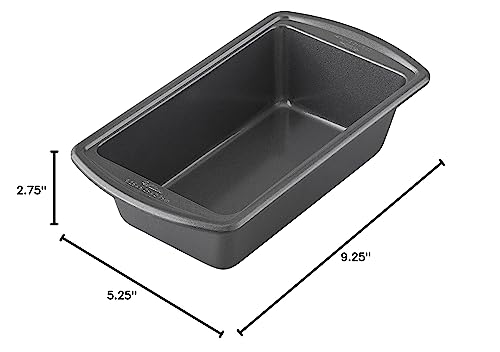 Wilton Advance Select Premium Non-Stick Bread Loaf Pan, 9.25 x 5.25 Inches, Steel, Silver Wilton