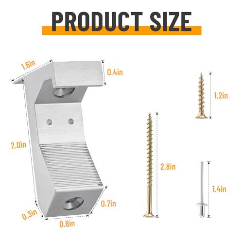 Venussar Squeaky Floor Repair Kit - Pack of 12 Aluminum Alloy Floor Repair Tool, Wood Floor Repair Kit for Eliminating Squeaky Floor Sounds Venussar