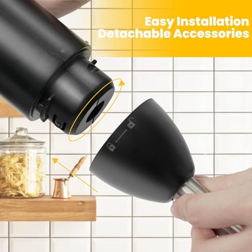 TUMIDY Immersion Hand Blender Cordless, Rechargeable Hand Held Blender Stick, Perfect for Smoothies, Puree Baby Food & Soup TUMIDY