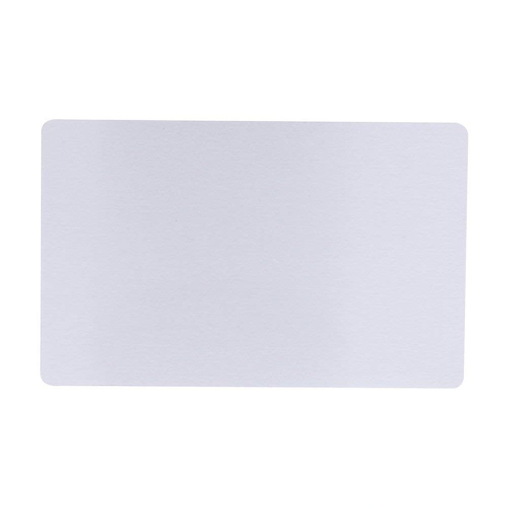 100 pcs Blank sublimation metal name card Thick Laser Metal Name Card printing blank business card use sublimation ink and paper (Silver ) Fdit