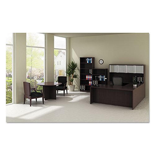 Alera ALE Valencia Round Conference Table w/Legs, 29 1/2h x 42 dia., Modern Walnut Alera