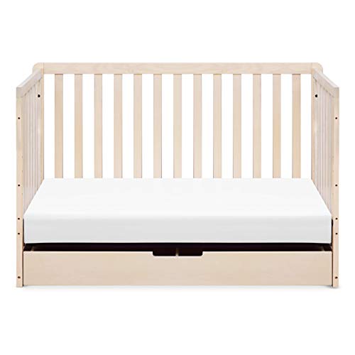 Carter's by DaVinci Colby 4-in-1 Convertible Crib with Trundle Drawer in Washed Natural, Greenguard Gold Certified, Undercrib Storage DaVinci
