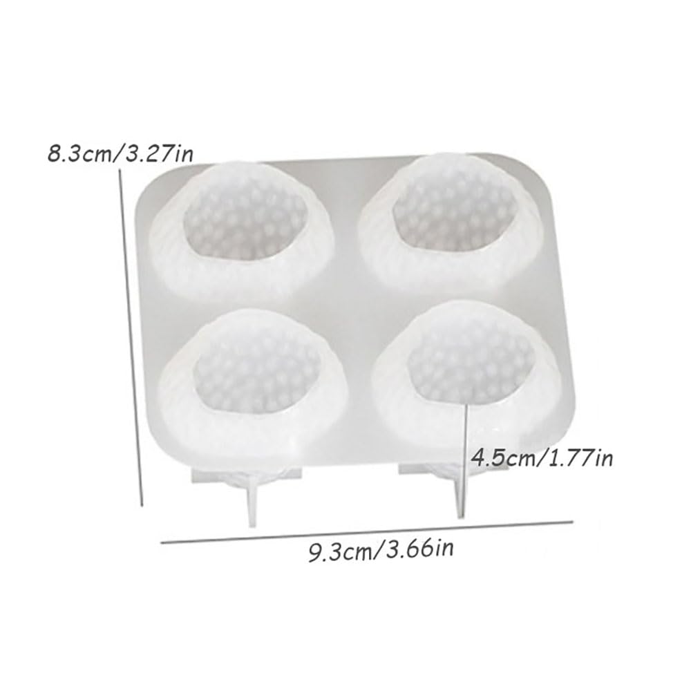 3D Strawberry Silicone Mold Scented Candle Molds for Candle Making Supplies Cute Strawberries Silicone Molds for Resin Home Decorations Fruit Plaster Crafts Cake Decor Strawberry Mold RUIYDZ