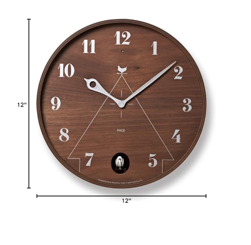 Lemnos Cuckoo Watch Analog Natural Color Wood Brown PACE LC11-09 BW Lemnos φ12.0 x D4.7 inches (305 x 120 mm) Lemnos