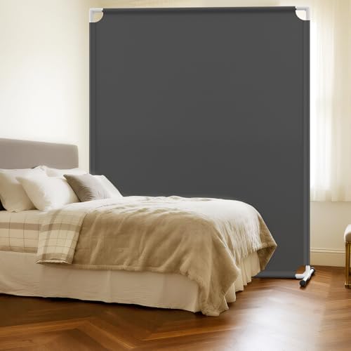 Room Divider for Privacy Protection - Single Panel Privacy Screen for Room Separation, 75.6" x 60" Portable Room Partition for Bedroom Office Dorm, Freestanding Divider Easy to Install ,Grey VANSYNOX