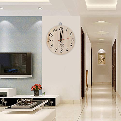 Bewinner 8in Wooden Sauna Clock, Portable Timer Clock for Sauna Room Home Decor Sauna Accessory Bewinner
