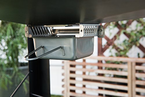 Megamaster 720-0982 5 Burner Propane Barbecue Gas Grill, Side Shelves with Hooks, for Outdoor Cooking, Patio, Garden Barbecue Grill, 50000 BTUs, Open Chart, Black Megamaster