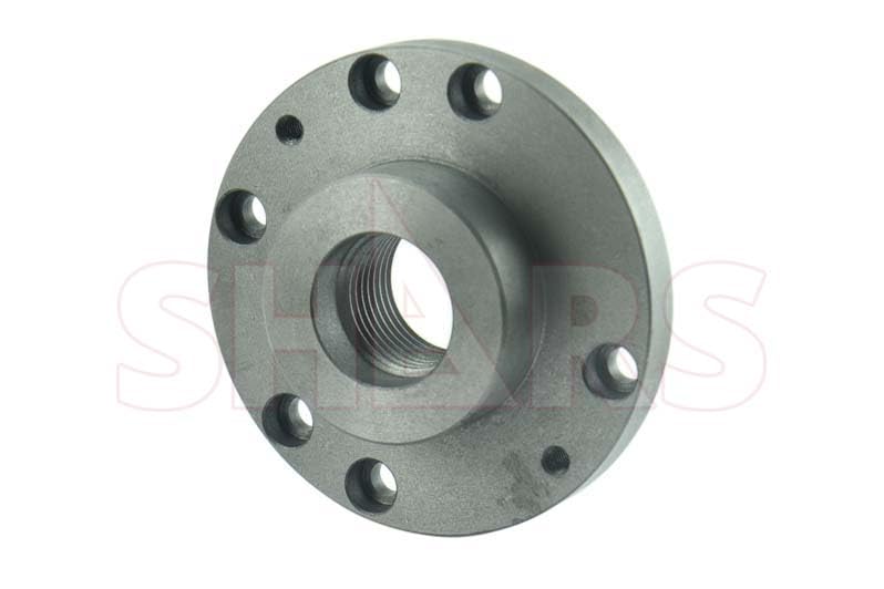 Shars 5" Fully Machined Threaded Back Plate 1-1/2-8 TPI for 3 or 4 Jaw Self Center Chucks 202-6192 Shars