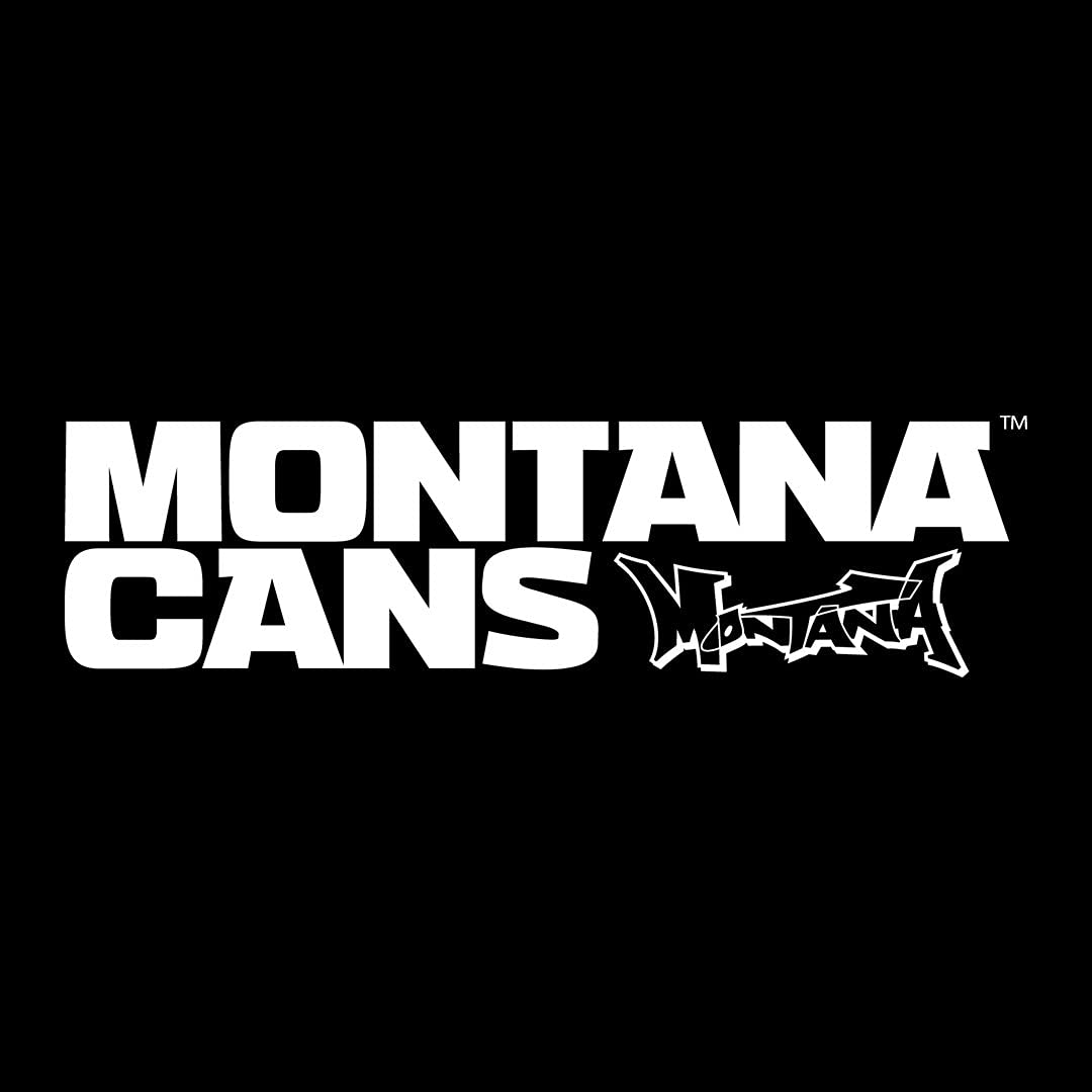 Montana Black 400ml Popular Colors Set of 12 Graffiti Street Art Mural Spray Paint Montana Black
