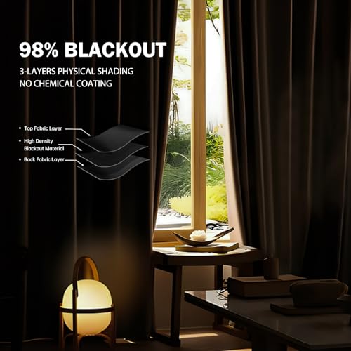 cbsroro Room Divider Curtains Ceiling Mounted Track Sets Extra Wide Blackout Curtain Flexible Tracks for Bedroom Privacy Partition Separator, 1 Panel Black Drape and White Rail, W8.3 x H7ft cbsroro