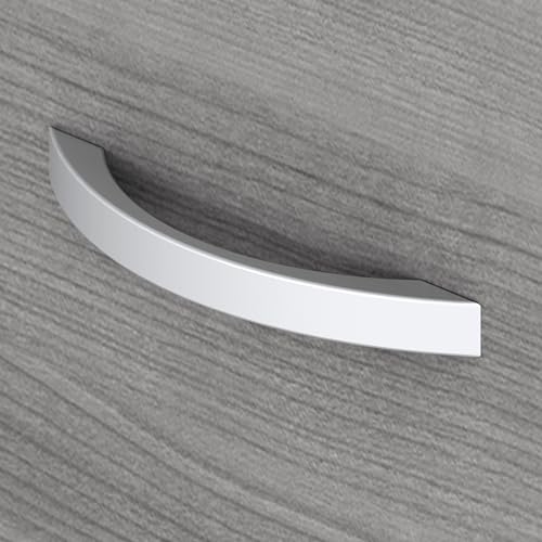 Bush Business Furniture Studio C 72W x 30D L Shaped Desk with 42W Return in Platinum Gray Bush Business Furniture