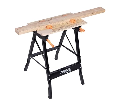 Disston OmniTable Lite Portable Workbench Worktable Fully Adjustable Tilting Table is Great for Clamping. OmniTable