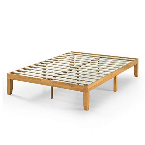 ZINUS Moiz 14 Inch Natural Wood Platform Bed Frame – No Box Spring Needed, Easy Assembly, King Size Zinus