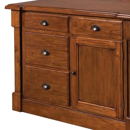 Aspen Rustic Cherry Kitchen Island by Home Styles homestyles