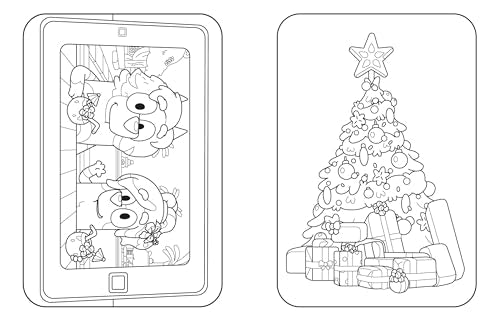 Bluey: Merry Christmas: A Coloring Book WoodArtSupply
