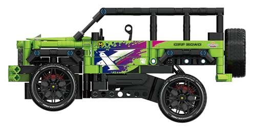 Dakott STEM Car Toy Building Toy Gift for Age 6+, APP Programming Remote Control 2in1 Off-Roader Building Block Take Apart Toy, 484 Pcs DIY Building Kit, Learning Engineering Construction R/C Toys DAKOTT