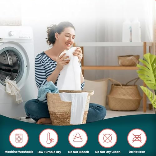 Zippered Mattress Encasement, Full Size Waterproof Mattress Protector, Breathable & Noiseless Absorbent 6-Sided Mattress Cover Cotton Passion