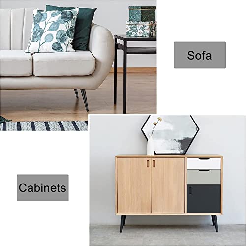 Generic Furniture Legs Black/Gold, Table Legs Metal 10Cm 15Cm 20Cm 25Cm 30Cm, Obliqueniture Feet,Sofa Cabinet Dining Table Coffee Table Desk Replacement Legs, Non-Slip Silent/Dblack/72Cm(28.3In) WoodArtSupply