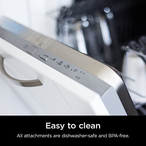 Ninja Hand Mixer, Immersion Blender, Foodi Power Mixer System, 750-Peak-Watt Handheld Emulsion Blender & Electric Hand Mixer Combo With Whisk, Beaters & 3-Cup Blending Vessel,120 volts, Black CI101 Ninja