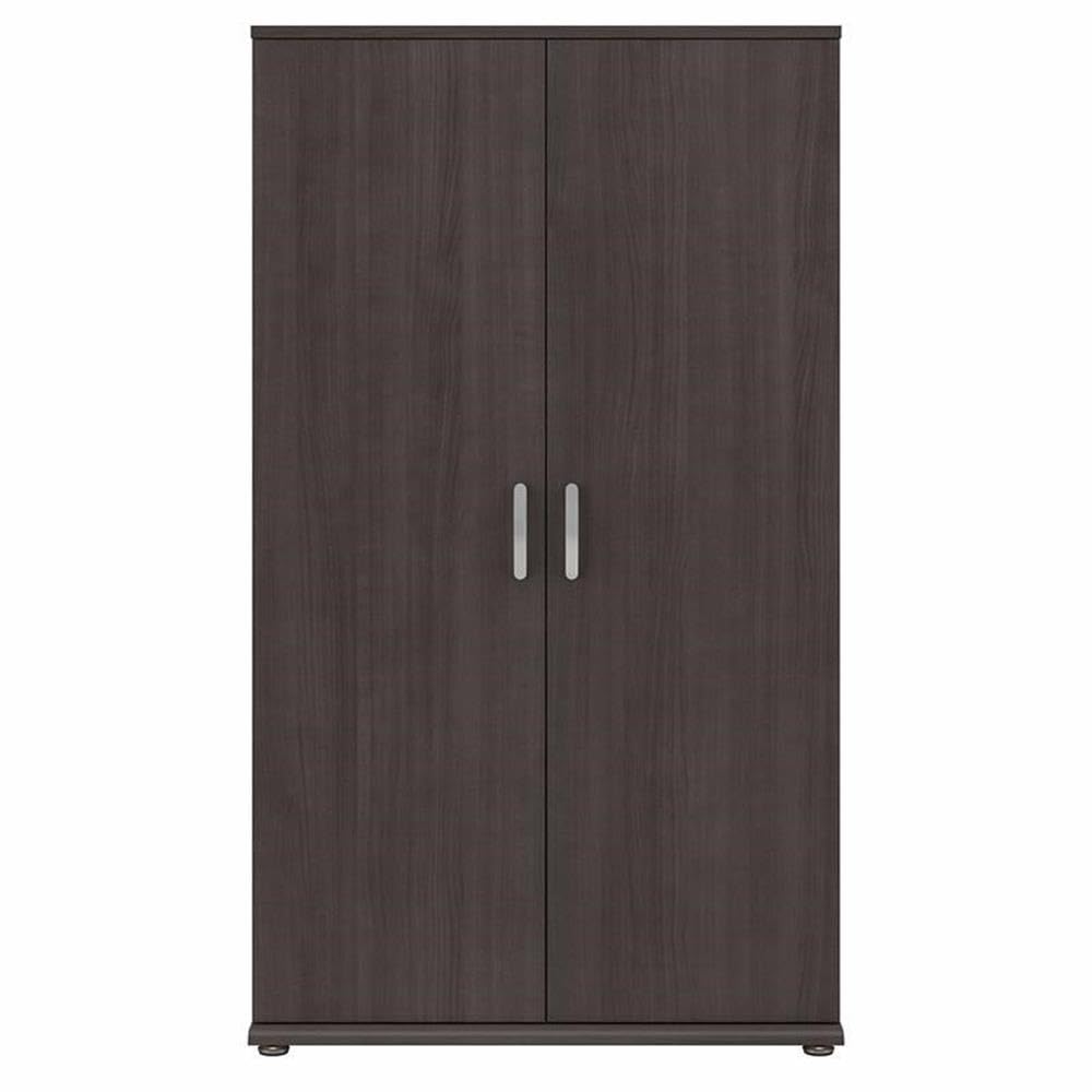 Bush Business Furniture Universal Tall Garage Storage Cabinet with Doors and Shelves, Storm Gray Bush Furniture
