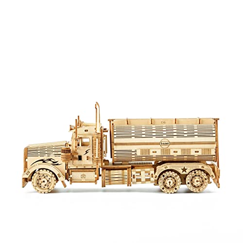 bennama 3D Wooden Puzzles Truck Model Kits, Brainteaser and Puzzle for Christmas/Birthday,Gifts for Adults and Teens to Build Combination bennama