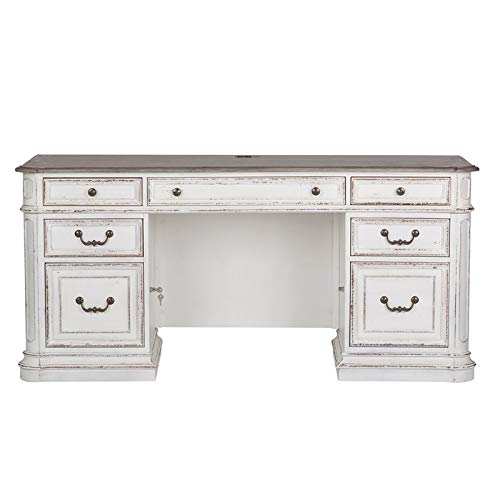 Liberty Furniture Magnolia Manor Wooden Credenza in White Liberty Furniture