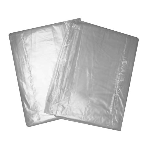 Uboxes King Mattress Poly Covers, 76 x 15 x 104 inch, 2 Count (Pack of 1), Clear Uboxes