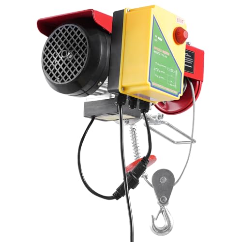 VEVOR Electric Hoist, 1760 lbs 120V Electric Winch with 328 ft Wireless Remote Control, 40 ft Single Cable Lifting Height, Single/Double Slings, Emergency Stop, Lift Hoist for Garage Warehouse Factory VEVOR