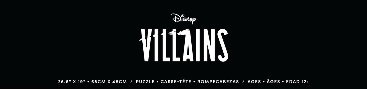 Ceaco - Disney - Villains - Poster Collage - 500 Piece Jigsaw Puzzle – Oversized Pieces – Easy to Hold – EZ Hold Ceaco