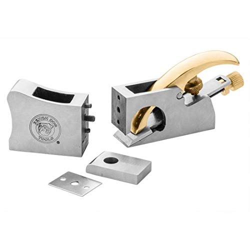 Bench Dog 3-in-1 Shoulder Plane, Bullnose Plane & Chisel Plane - Hand Plane w/ 2 Nose Pieces – 1” Blade Clean, Sharp Corners w/No Ridge- Wood Plane Bench Dog