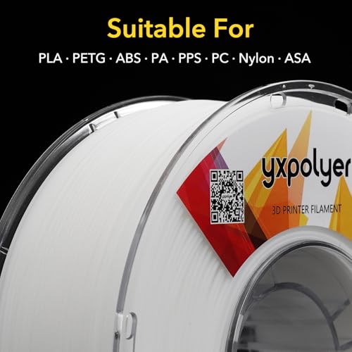 Breakaway Support Filament 1kg Manual Easy Clean Removal 3D Printing Support for ABS, Nylon, ASA, PC, PPS, PA-CF, PA-GF, PETG, Support Material for Engineering Grade Filament with PC Reusable Spool yxpolyer