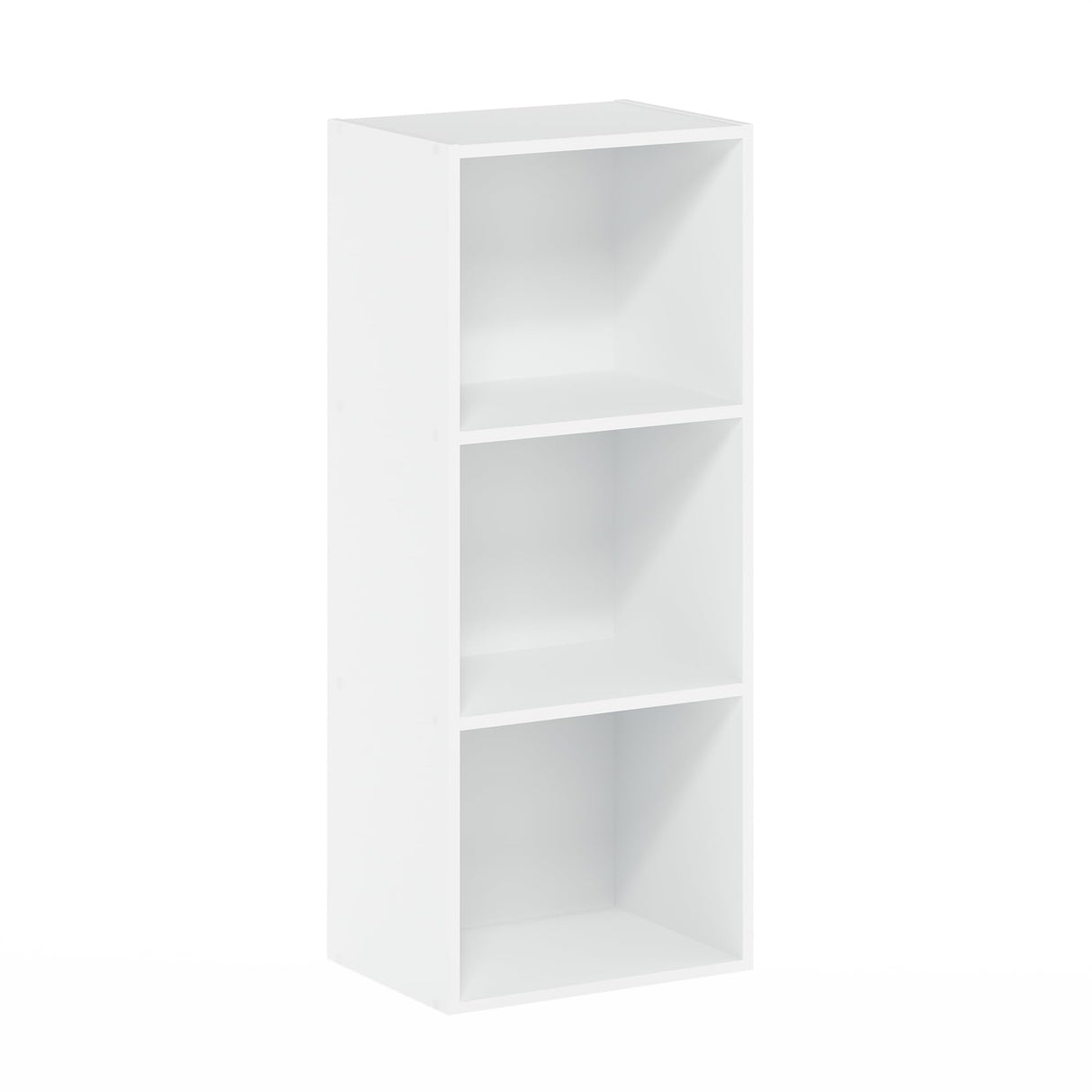 Furinno Luder Bookcase / Book / Storage , 3-Tier, White Furinno