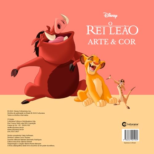 Art and Color The Lion King: Coloring book! Culturama