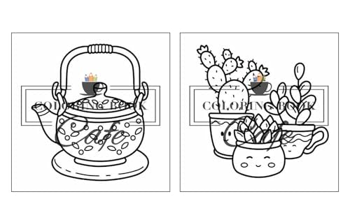 Cozy Autumn: Cute and Cozy Coloring Book for Adults & Teens Featuring Easy and Bold Autumn Designs (Bold and Easy Coloring Books) Majosta