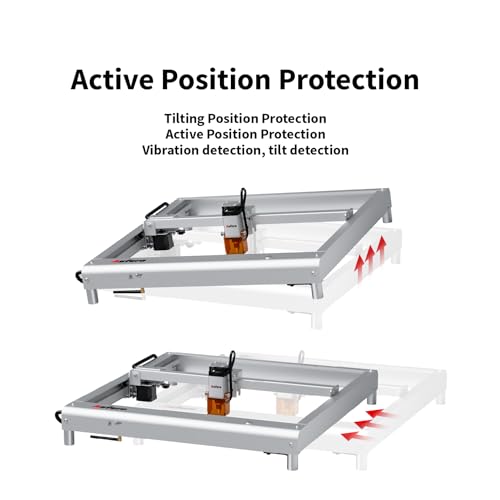 Aufero Laser Engraver Machine 5W Output Power, DIY Laser Engraver Laser Cutter and Engraver for Wood and Metal, Paper, Acrylic, Glass, Leather(5W) Aufero