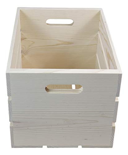 Poole & Sons, Inc. One Slatted Pine Crate 17 x 8 1/4 x 10 Inches Inside Dimensions Poole & Sons, Inc.