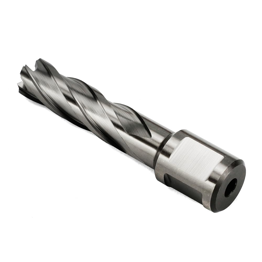 OSCARBIDE Annular Cutter 9/16 inch Cutting Diameter,2 inch Depth of Cut,3/4 inch Weldon Shank with 2 Flat Mag Drill Bit with Pilot Pin for Magnetic Drill Press,1 Piece OSCARBIDE