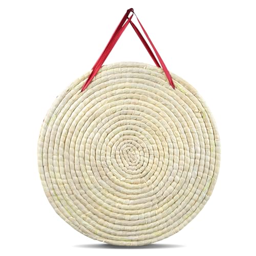 VEVOR Straw Archery Target, 3 Layers 20" Arrow Target, Traditional Solid Round Archery Target Shooting Bow, Hand-Made Arrows Target, Coloured Rope Target for Backyard Outdoor Hunting Shooting Practice VEVOR