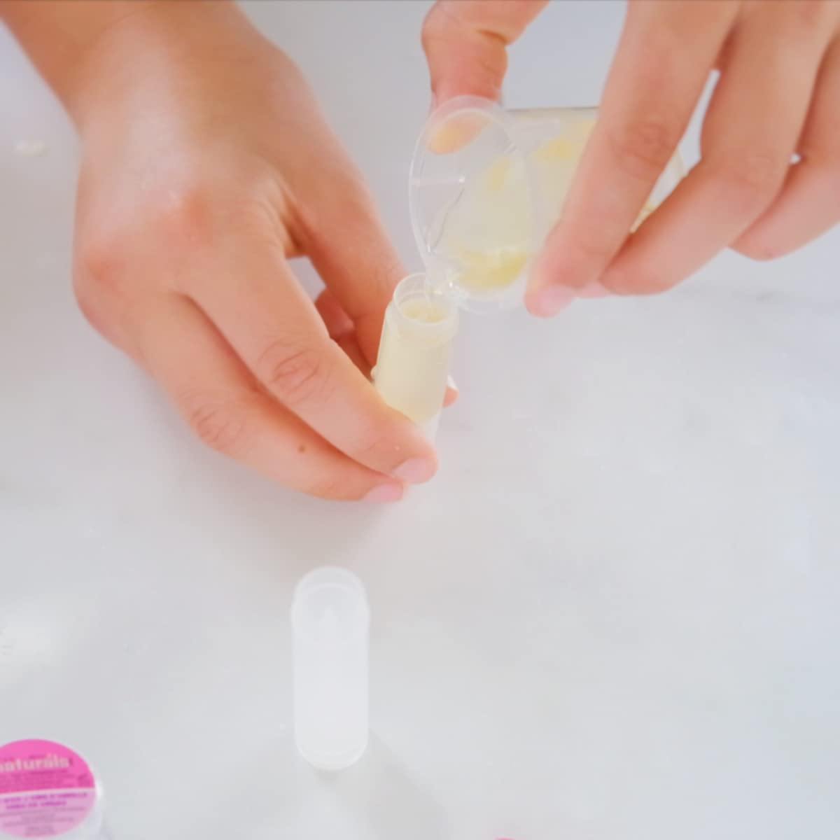 Kiss Naturals - Lip Balm Making Arts & Crafts Kit for Kids - with Organic Safflower Oil, Beeswax, Shea Butter - Stem DIY Body Care - Make 6 Lip Balms - Birthday, Holiday Gift for Girls & Boys Kiss Naturals