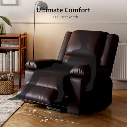 FinerFurnis Power Lift Recliner Chair with Heat and Massage, Faux PU Upholstery, Electric Lift Function for Elderly and Mobility Impaired, Adjustable Back and Leg Support, Heavy Duty Design FinerFurnis