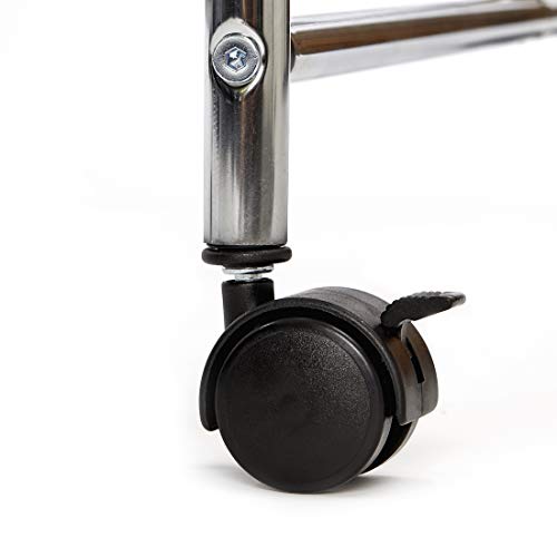 Seville Classics 15-Drawer Multipurpose Mobile Rolling Utility Storage Organizer Cart, Translucent Black Seville Classics