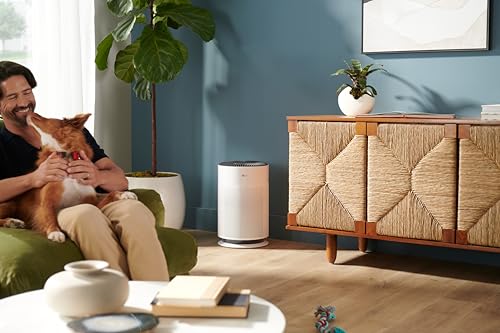 LG PuriCare 360 Air Purifiers for Home, Large and Small Room, Bedroom, Up to 2,059 ft² in 1 Hr with NanoFiber True HEPA Filter, 360 Degrees of Filtration, WiFi, Air Quality Monitor, Low Noise LG